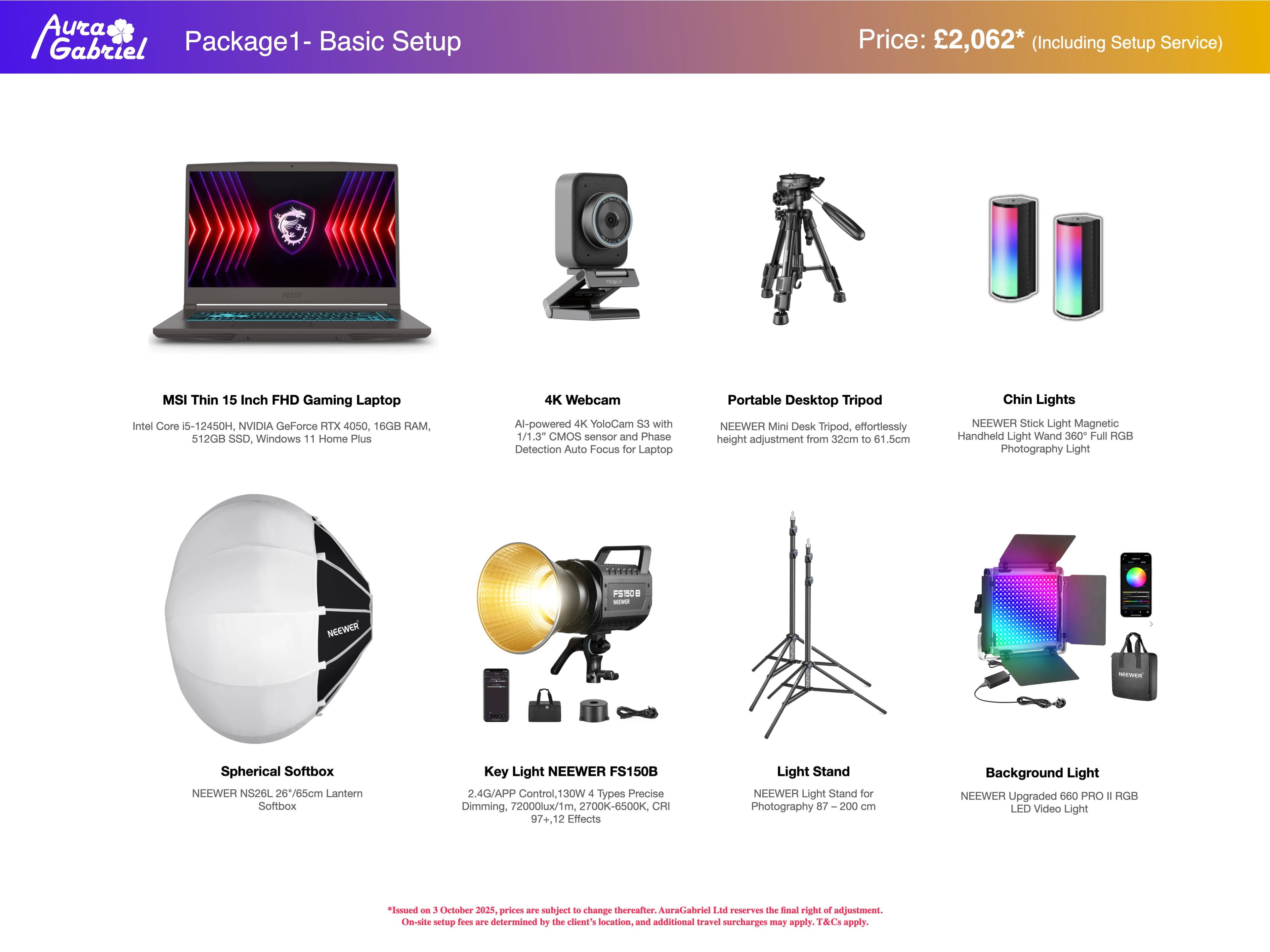 Package 1 Basic Setup
