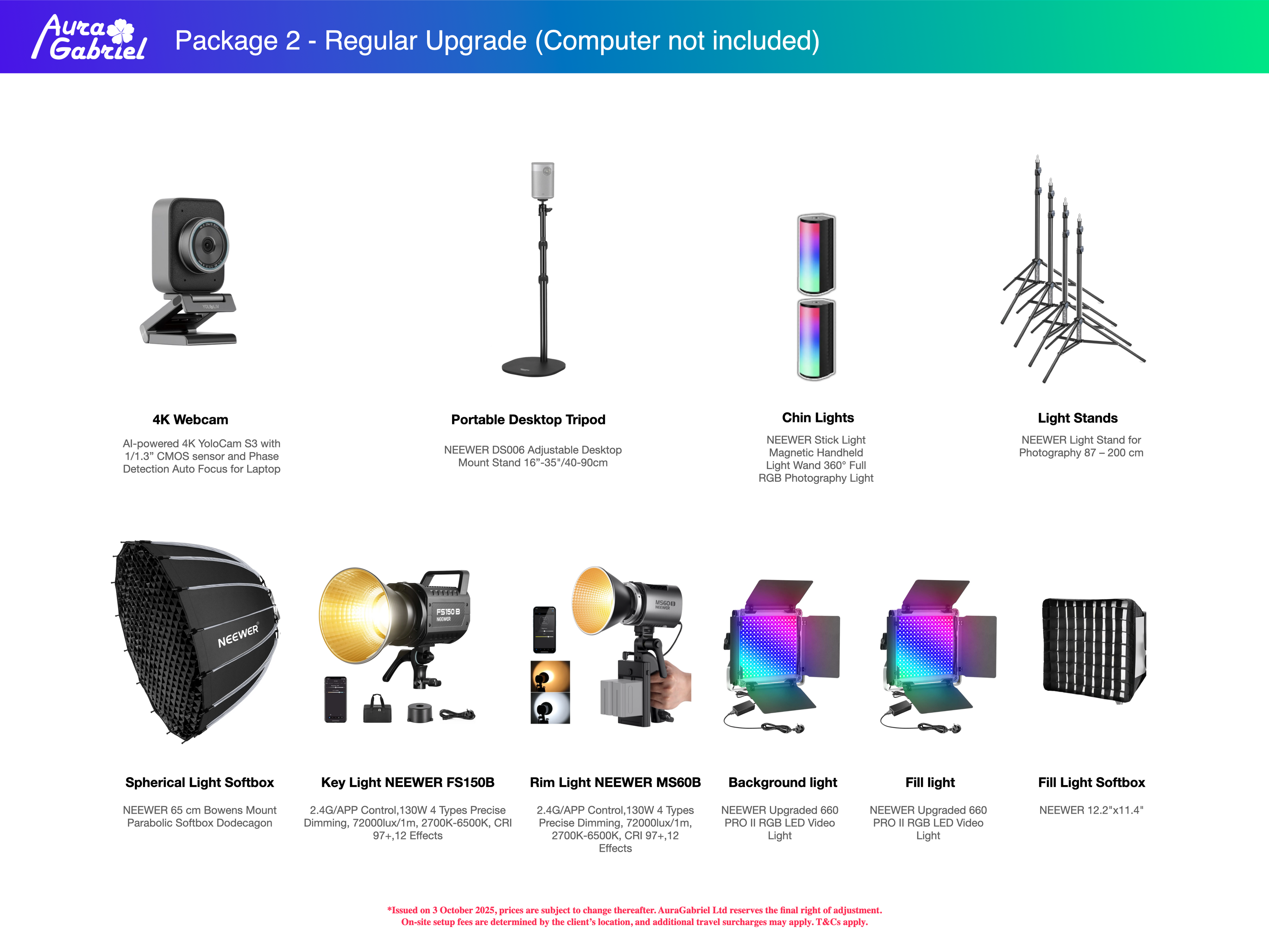 Package 2 - Regular Upgrade (Computer not included)