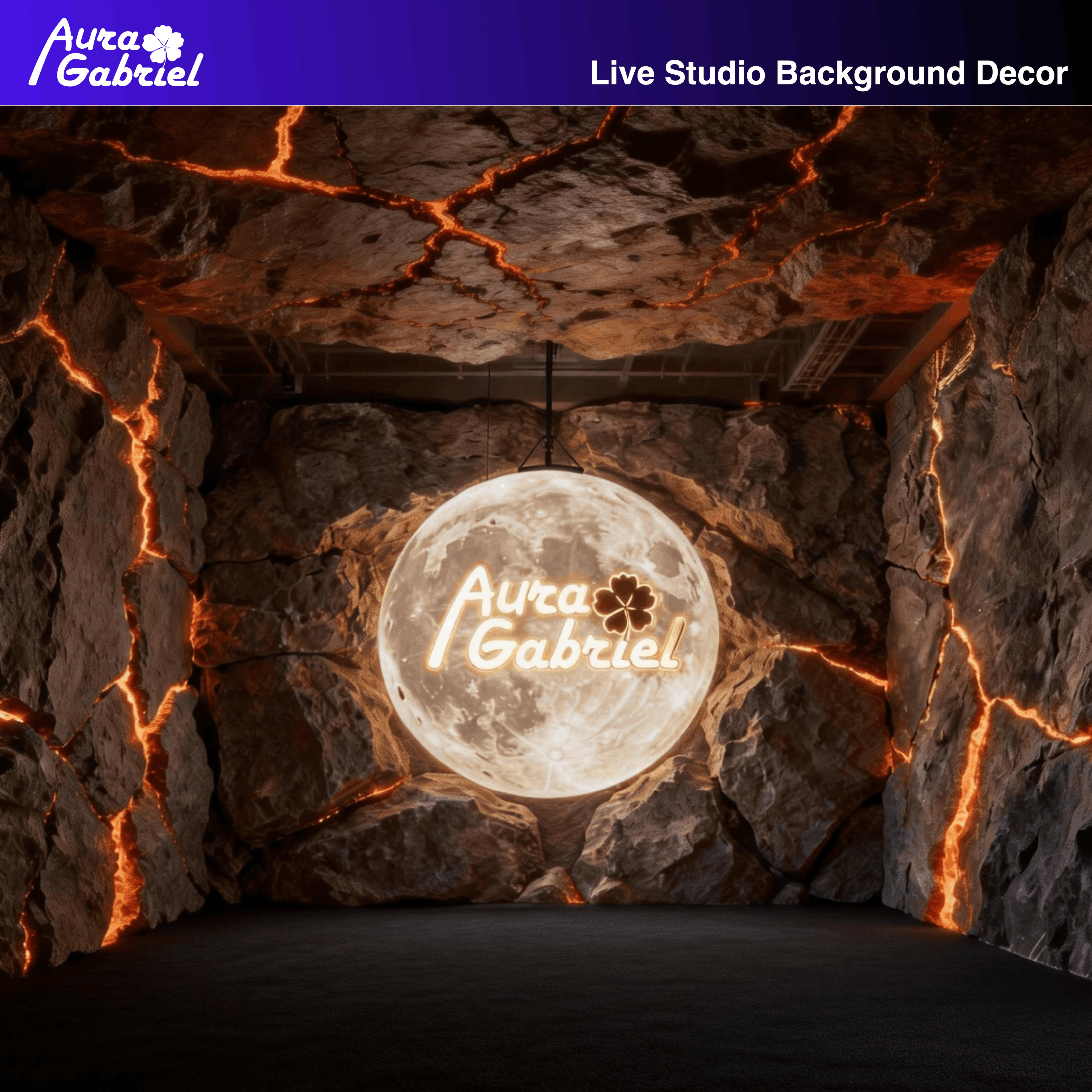 Live Studio Background Decor
